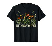 Wildflower Women Best Teacher Tenues Let's Grow Together T-Shirt