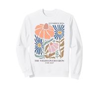 Wildflowers Grow Luke 12:27 Verset chrétien Sweatshirt