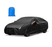 WildFun 10 Couches Housse de Voiture imperméable, Housse de Voiture complète pour Ford Fusion, Audi A4/5, Mazda 6, Toyota Camry Etc. 470 à 490 cm, Convient aux berlines Épaissie pour l'automne/Hiver