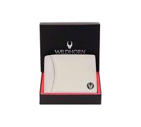 WildHorn Portefeuille en cuir pleine fleur pour homme I 9 emplacements pour cartes I 2 billets et 2 compartiments secrets I 1 fermeture éclair et 3 emplacements pour cartes d'identité, Beige,