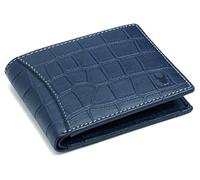 WILDHORN Portefeuille pour Hommes en Cuir Bleu India Croco (699704)