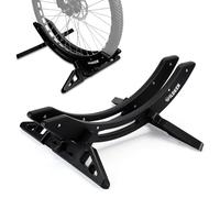 WILDKEN Support Velo Sol pour VTT Vélo de Route Gravel 25-80mm Pneu, Réglable Étanche Range Velo au Sol Pneu Arrière, Général Antirouille Ratelier Vélo, Matériel ABS Bike Stand pour Garage Appartement