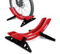 WILDKEN Support Velo Sol pour VTT Vélo de Route Gravel 25-80mm Pneu, Réglable Étanche Range Velo au Sol Pneu Arrière, Général Antirouille Ratelier Vélo, Matériel ABS Bike Stand pour Garage Appartement