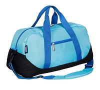 Wildkin Sac de voyage pour enfant - Taille bagage à main, idéal pour l'école et les soirées pyjama, aqua, One Size, Grand compartiment zippé et petite poche extérieure zippée