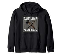 Wildland Firefighter Hotshot Cut Line Chase Black Sweat à Capuche