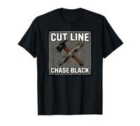 Wildland Firefighter Hotshot Cut Line Chase Black T-Shirt