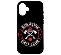 Wildland Firefighting Emblème Citation Wiland Fire Fighter Coque pour iPhone 16