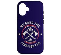 Wildland Firefighting Emblème Citation Wiland Fire Fighter Coque pour iPhone 16