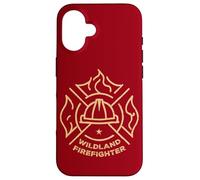 Wildland Firefighting Emblème Citation Wiland Fire Fighter Coque pour iPhone 16