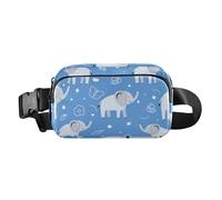 Wildlife Africa Nature Sac banane tendance sans couture pour homme et femme Grande capacité Sac à bandoulière essentiel de voyage avec sangle réglable pour voyage, course à pied, randonnée, Motif sans
