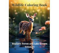 Wildlife Coloring Book. Realistic Forest and Lake Scenes Volume 1: 40 Realistic Coloring Pages Featuring Wild Animals and Birds in Forest and Lake ... for Kids 8+, Teens and Adults Who Love Nature