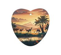 Wildlife Family Désodorisant de voiture à suspendre, tablettes d'aromathérapie parfumées longue durée pour voiture, cartes parfumées forme d'amour pour véhicules, chambre à coucher, armoire, style