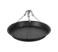 Wildlife Feeding - Spacious Heavy Duty Metal Mesh Seed Dish, Rust Resistant Hanging Stand Accessory, Open Air Garden Attraction | Porch Terrace Courtyard Balcony Tree Lawn Park Decoration