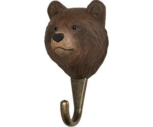 Wildlife Garden Deco Hook Braunbär
