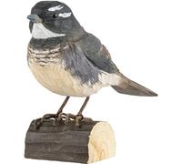 Wildlife Garden Oiseau décoratif en bois de tilleul 15 x 4,8 x 10 cm