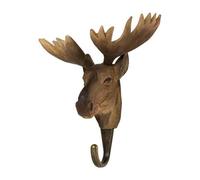 Wildlife Garden WG4508 Crochet en forme d'élan sculpté à la main Collection animaux européens