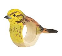 Wildlife Garden WG4573 Rond de serviette en bois sculpté à la main Marteau d'or pour la décoration de table