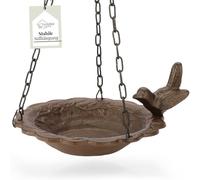 wildlife home Abreuvoir à oiseaux suspendu - Bain d'oiseaux à suspendre dans le jardin, le balcon - Résistant au gel en fonte - Abreuvoir d'eau pour oiseaux sauvages