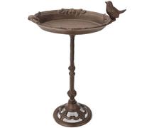 wildlife home Abreuvoir pour oiseaux debout avec pied I Distributeur de nourriture pour oiseaux en fonte résistant au gel pour jardin et balcon I Bain d'oiseaux I Mangeoire pour oiseaux sauvages