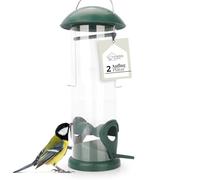 wildlife home Mangeoire Distributeur de nourriture pour oiseaux - 20 cm - Avec 2 points d'approche - À suspendre - Pour oiseaux sauvages