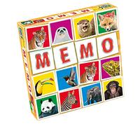 Wildlife Memo Game Tactic - 41441 - Mémo Animaux Sauvages - Jeu Éducatif d’Observation et de Mémoire, Petit