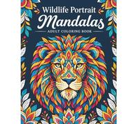 WILDLIFE PORTRAIT MANDALAS ADULT COLORING BOOK:: 50 Unique Wildlife Designs for Relaxation, Mindfulness & Creative Coloring