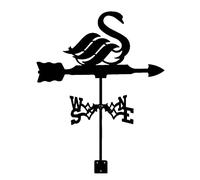 Wildlife Weather Va ne Support de toit inclus pour cour extérieure en fer forgé Outil de mesure professionnel Décoration cour indiquant la direction
