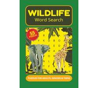 Wildlife Word Search Puzzle Book: Word Searches with Easy to Read Print about Wildlife, African Animals, Birds and More | 6x9 Inches, 110 Pages | 55 ... Gift for Vacations, Holidays, and Free Times