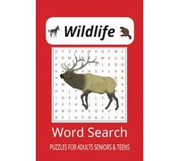 Wildlife Word Search Puzzle Book: Word Searches with easy to Read Print about Wildlife, Animals, Nature and More 6x9 inches, 110 pages, 50+ Puzzles,... Gift for Vacations, Holidays and Free Times