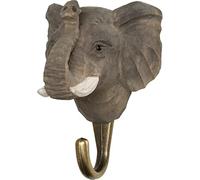 WILDLIFEGARDEN Crochet éléphant sculpté à la main, collection Afrique, crochet mural en bois robuste avec figurine réaliste, facile à installer, conçu en Suède