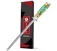 WILDMOK Bielle en acier à aiguisage sauvage, canne de poinçonnage de couteaux de 23 CM, acier de rasage professionnel, aiguillon de couteau en acier inoxydable à haut carbone