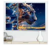 Wildnis aus Sternenstaub (hochwertiger Premium Wandkalender 2027 DIN A2 quer), Kunstdruck in Hochglanz: Tierporträts zwischen Magie, Licht und den Farben der Nacht.