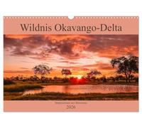 Wildnis Okavango-Delta (Wandkalender 2026 DIN A3 quer), CALVENDO Monatskalender: Impressionen aus Botswana - Okavango-Delta
