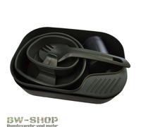 WILDO CAMP-A-BOX COMPLET OLIVE VAISSELLE BW USTENSILES DE CUISINE BOL TASSE S...