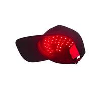 WildOath Casquette de baseball LED luminothérapie, batterie rechargeable 800 mAh, traitement à la lumière rouge et bleue, design interchangeable, 19,8 x 14,8 cm