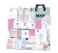 WildOath MXN Kit complet de soins post-partum et nouveau-né 25 pièces avec coussinets de maternité, essentiels pour bébé, sac de rangement
