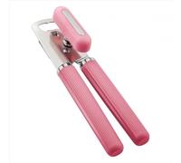 WildOath Ouvre-boîte universel pour toutes les canettes, prise en main facile, fonctionnement fluide avec décapsuleur intégré (rose)