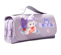 WildOath Trousse à crayons Apple Cat - Grande capacité - Motif dessin animé - Multifonction - Soulage le stress - Pour l'école et le bureau, garçons et filles, Cool Cat, Simplicity