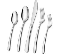 Wildone Lot de 60 couverts en acier inoxydable de qualité supérieure pour 12 personnes - Service de vaisselle durable et poli et brillant pour la cuisine à la maison - Avec fourchette, couteau