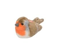 wildrepublic - peluche sonore rouge-gorge Rouge