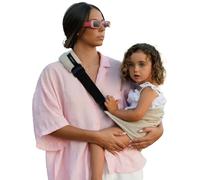 WILDRIDE Sangle d'épaule pliable compacte Deuxième porte-bébé Élingue à une main pour câliner les sorties Voyage Élégant Soutien 20 kg Importé Wildride Wildride Linen