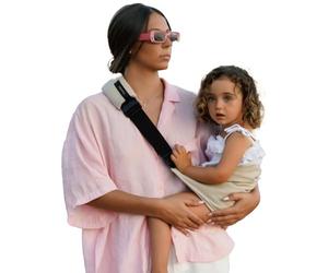 wildride Sangle d’épaule pliable compacte, deuxième porte-bébé, élingue à une main pour câliner les sorties, voyage, élégant, soutien 20 kg, importé