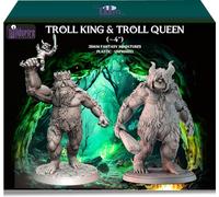 Wildspire Troll King et Troll Queen pour figurines DND Troll 7,6 à 10,2 cm pour D&D Fantasy RPG Miniatures à peindre DND Troll Miniature, Donjons et Dragons Troll Mini D&D Troll Figure Monster Minis