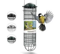 Wildtier Herz I Support pour Boules De Graisse 31cm en Métal Inoxydable - Mangeoire Oiseaux Exterieur Suspendue -Distributeur Boules De Graisse Oiseaux Sauvages à Suspendre [Vert].