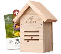 wildtier liebe Hôtel de coccinelles - Résistant aux intempéries et non traité - En bois massif - Hôtel à insectes pour coccinelles à suspendre - Nichoir - Abri pour coccinelles pour jardin, balcon