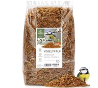 wildtier liebe Vogeltraum Mélange d'insectes de qualité supérieure - 2,5 l - Vers de farine séchés, larves d'insectes et gamarus pour oiseaux - Vers de farine séchés - Nourriture pour oiseaux sauvages