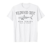 Wildwood Crest New Jersey Lettres d'ardoise en Ardoise T-Shirt