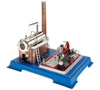 Wilesco 16 - Machine à Vapeur D16 250 ML Bouilloire Contenu, avec Valve et Cathédrale - Sifflet de sécurité.