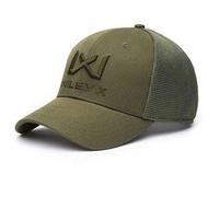 Wiley X Casquette WX Trucker | Maille de coton | Hommes Réglable Léger Respirant Flexfit Casquette 6 panneaux | Casquette de soleil | Airsoft Sport Outdoor, vert olive, taille unique