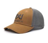 Wiley X Casquette WX Trucker | Maille de coton | Hommes Réglable Léger Respirant Flexfit Casquette 6 panneaux | Casquette de soleil | Airsoft Sport Outdoor, Couleur camouflage : gris, taille unique